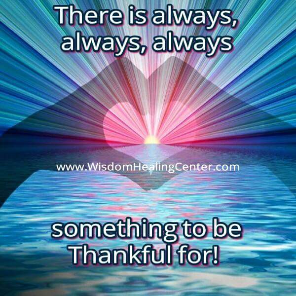 There's always something to be thankful for